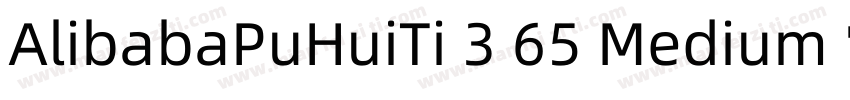 AlibabaPuHuiTi 3 65 Medium 常规字体转换